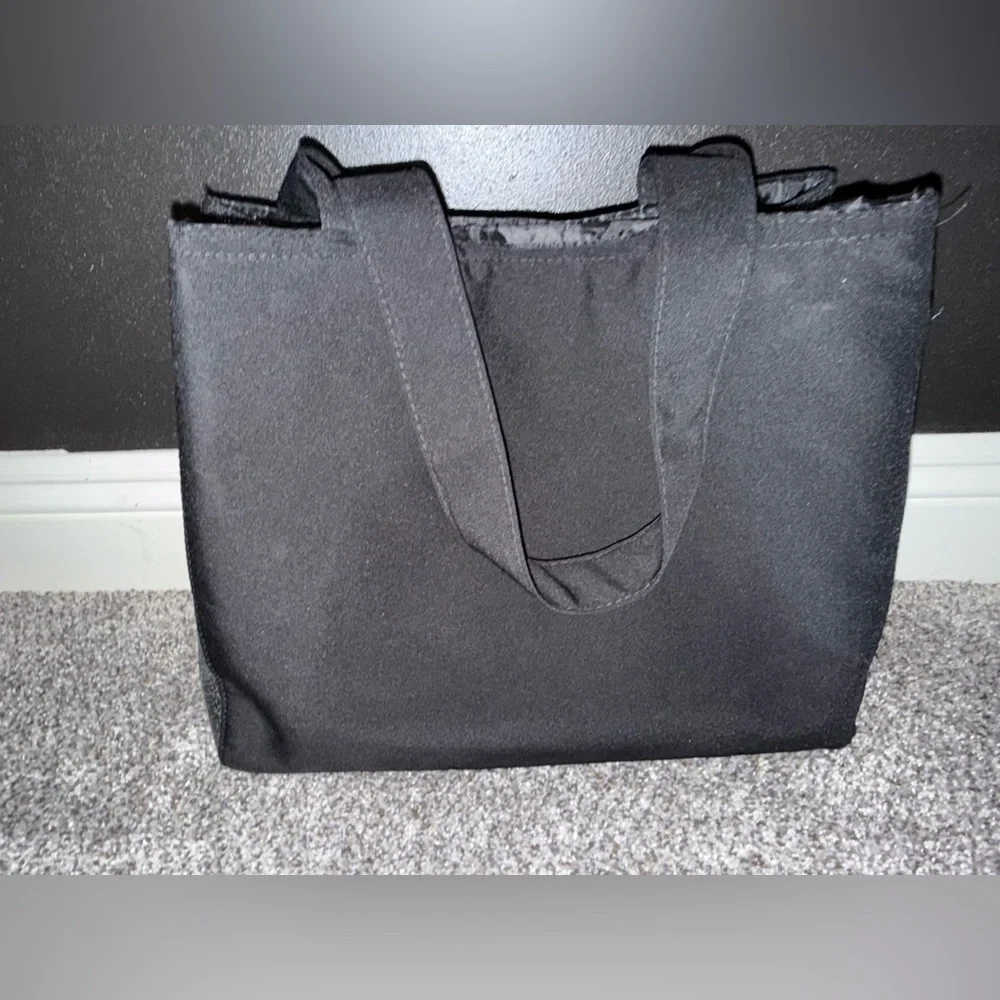 Coach perfumes black canvas sparkle tote